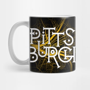 Pittsburgh Techy map Mug